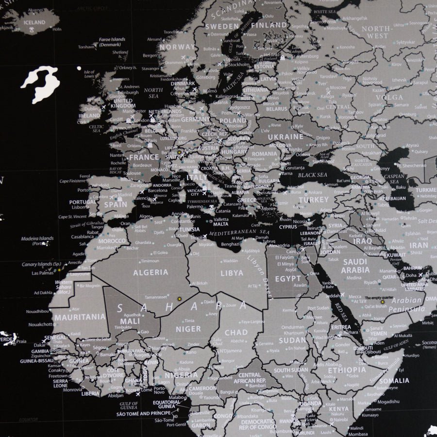 Lámina Mapamundi - Woody Map Poster - Misswood