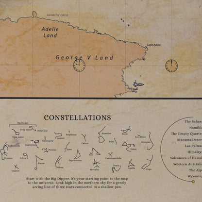 Lámina Mapamundi - Woody Map Poster - Misswood