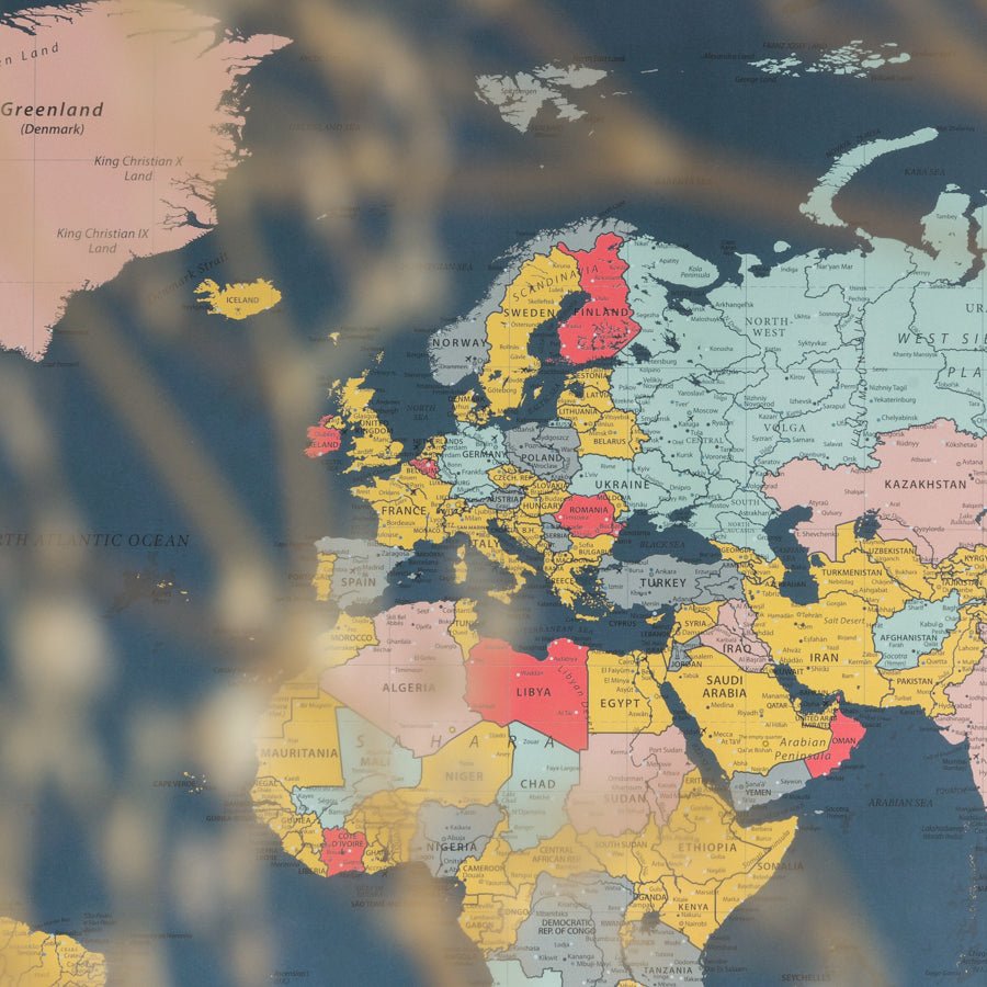 Lámina Mapamundi - Woody Map Poster - Misswood