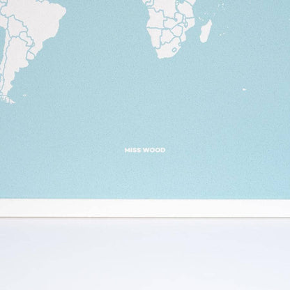 Mapa de corcho - Woody Map Colors Azul - Misswood
