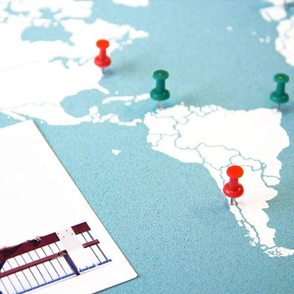 Mapa de corcho - Woody Map Colors Azul - Misswood