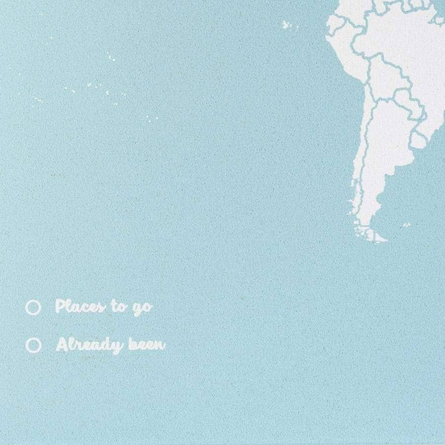 Mapa de corcho - Woody Map Colors Azul - Misswood