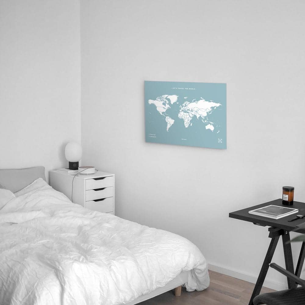 Mapa de corcho - Woody Map Colors Azul - Misswood