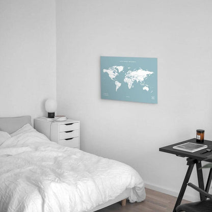 Mapa de corcho - Woody Map Colors Azul - Misswood