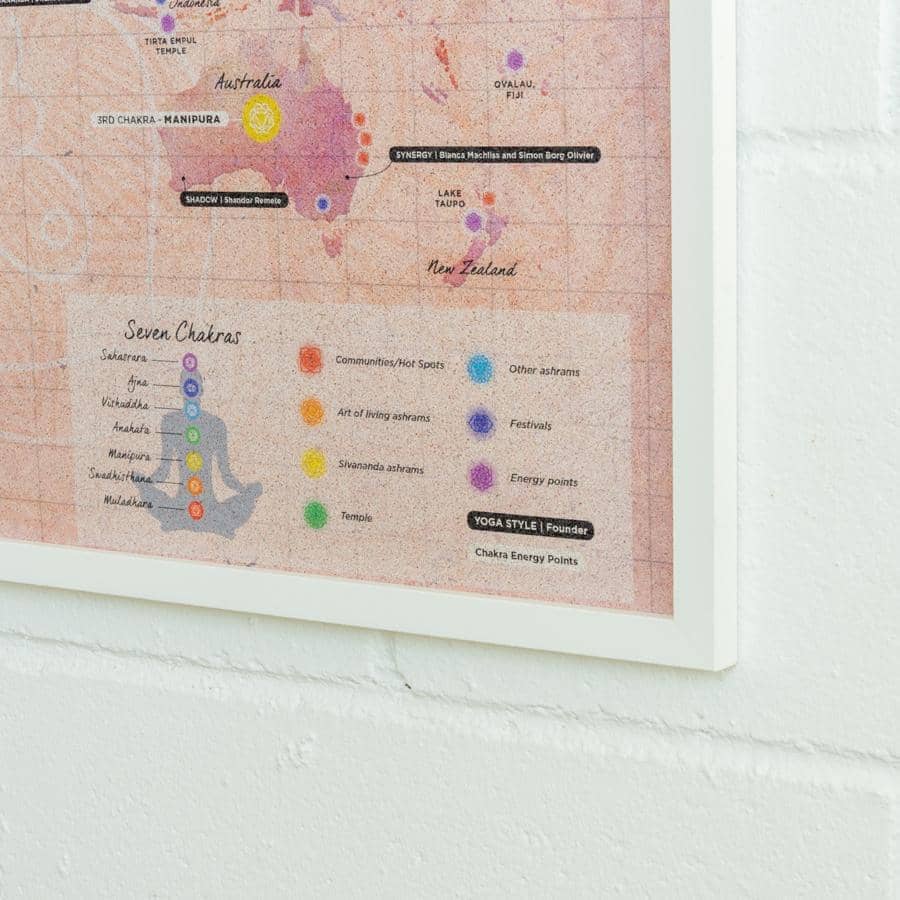 Mapa de corcho - Woody Map Namasté World - Misswood