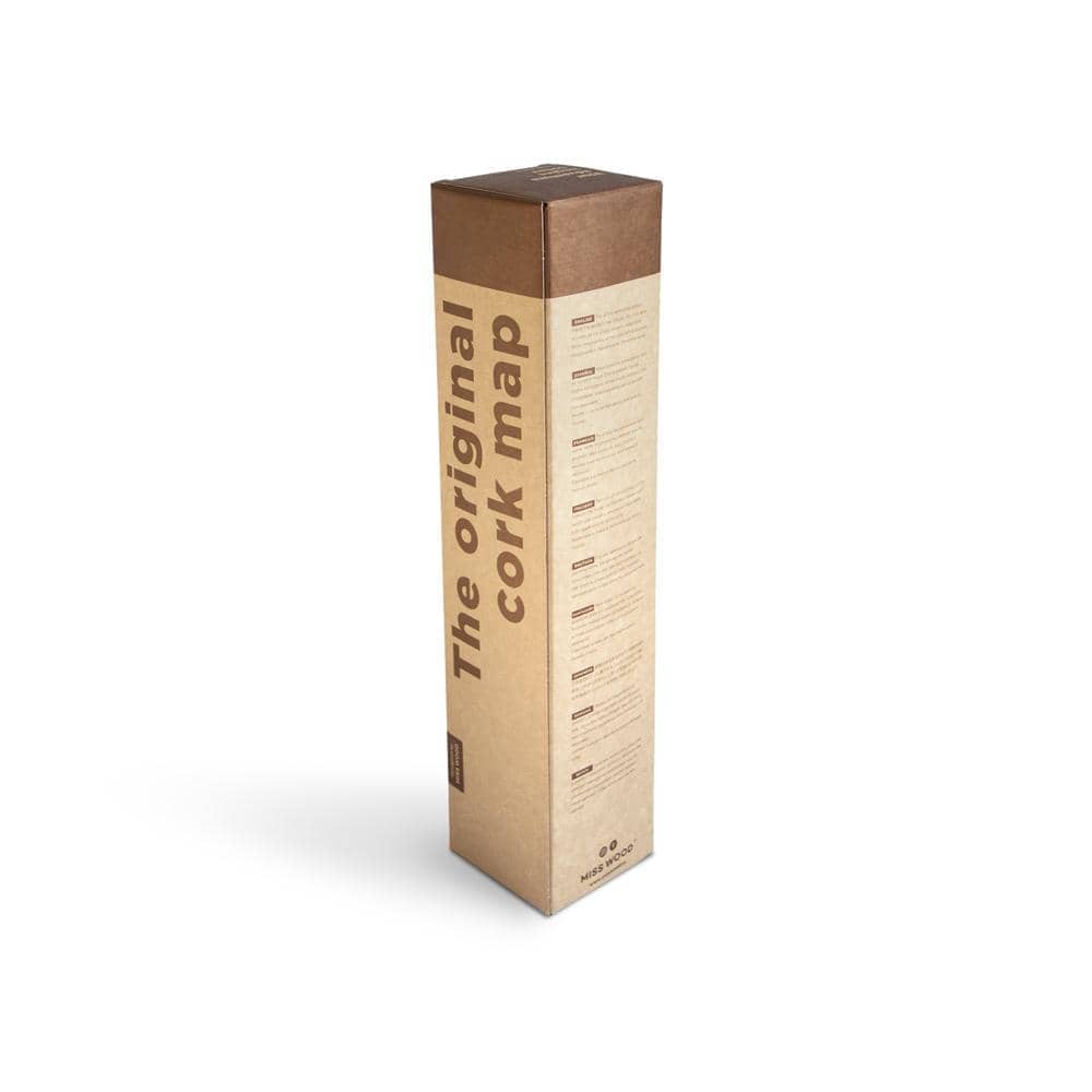 Mapa de corcho - Woody Map Namasté World - Misswood