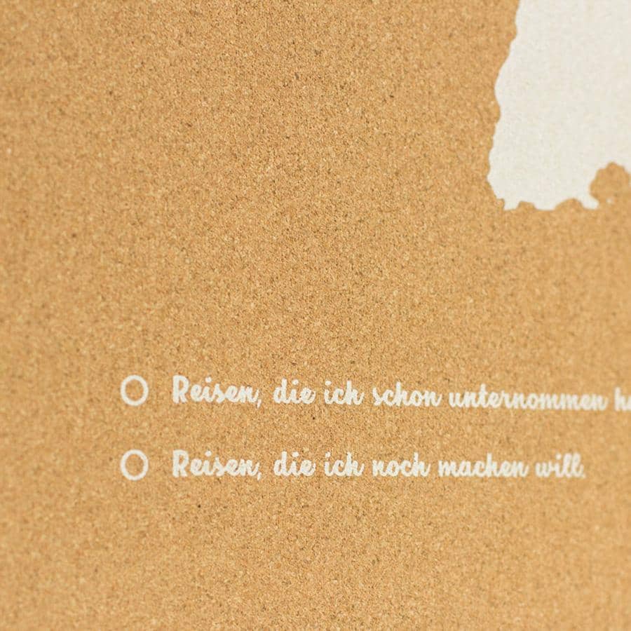 Mapa de corcho - Woody Map Natural Alemania - Misswood