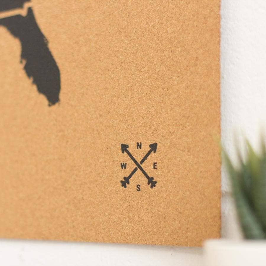 Mapa de corcho - Woody Map Natural EE.UU. - Misswood