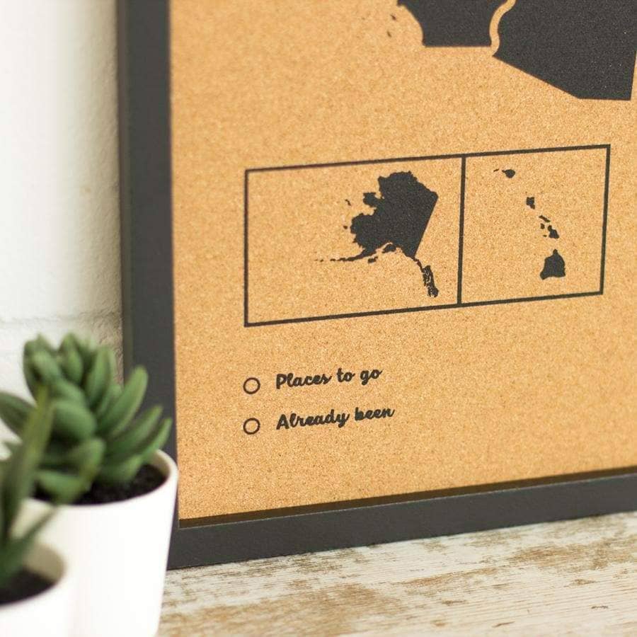 Mapa de corcho - Woody Map Natural EE.UU. - Misswood