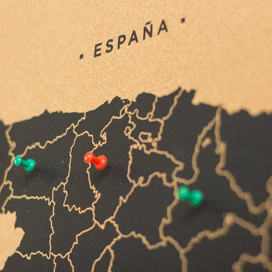 Mapa de corcho - Woody Map Natural España - Misswood