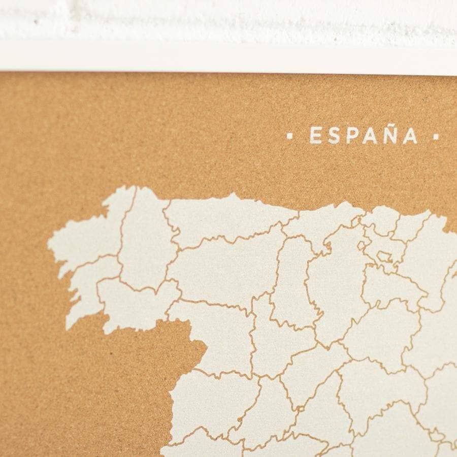 Mapa de corcho - Woody Map Natural España - Misswood