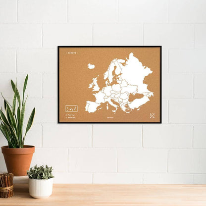 Mapa de corcho - Woody Map Natural Europa - Misswood
