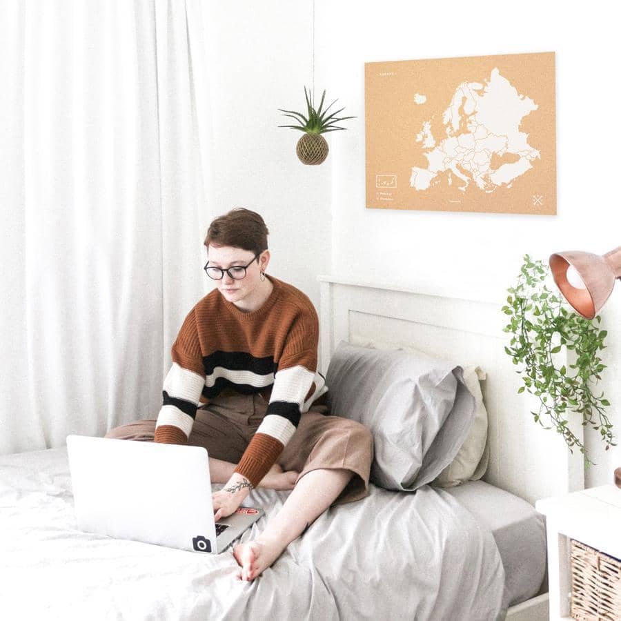 Mapa de corcho - Woody Map Natural Europa - Misswood