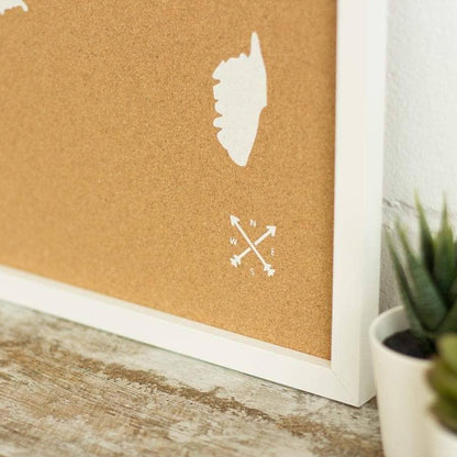 Mapa de corcho - Woody Map Natural Francia - Misswood
